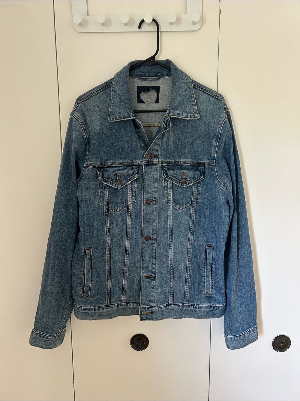 Classic Men's Lucky brand Denim Jacket - Light Blue